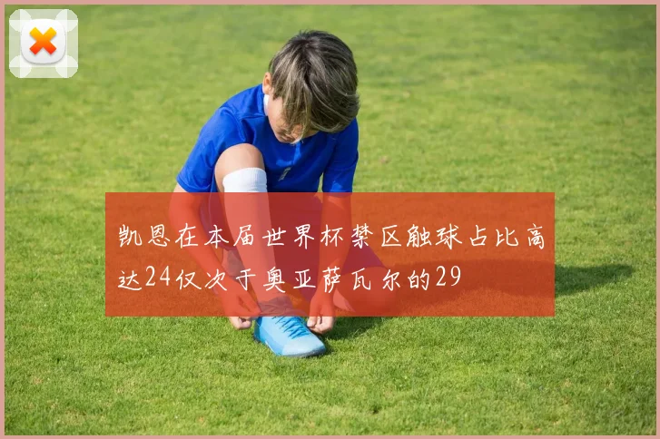 凯恩在本届世界杯禁区触球占比高达24仅次于奥亚萨瓦尔的29
